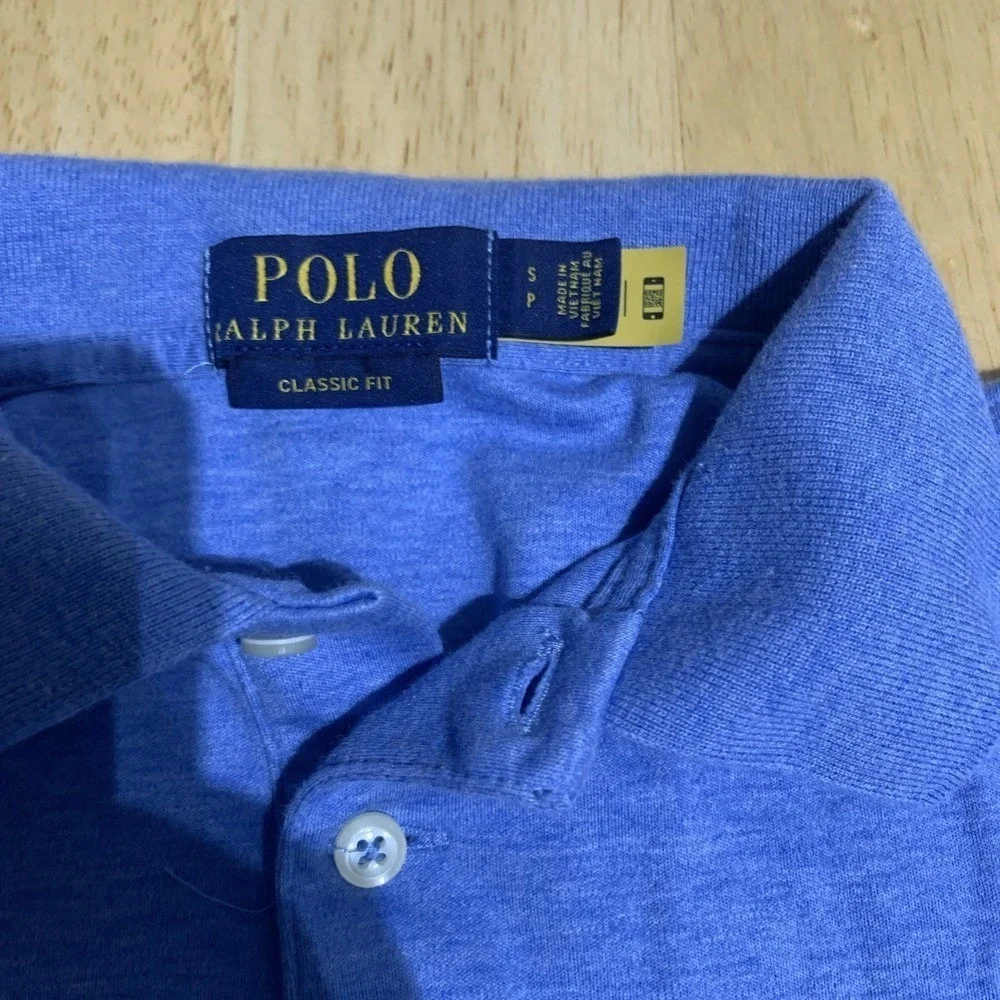 Ralph‎ Lauren Polo Shirt Mens S Blue Casual Golf Rugby Classic Fit Casual Preppy